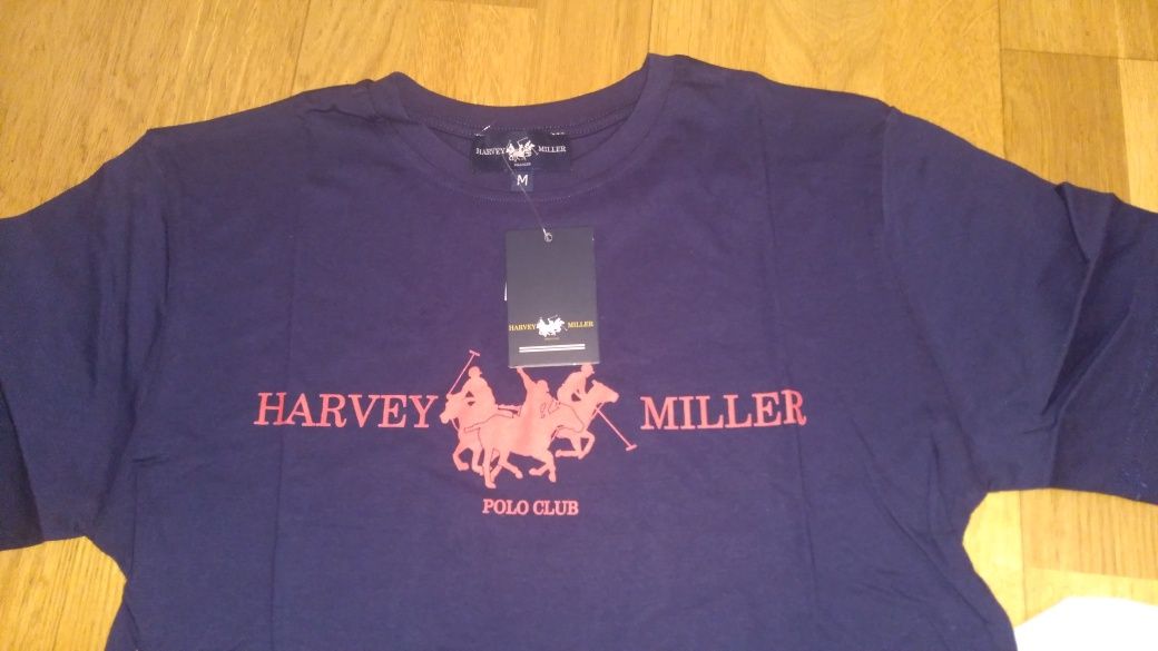 Tricou Nou Original Harvey Miller Polo Club  mar S  M