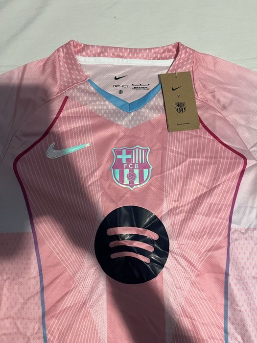 Tricou de fotbal cu Barcelona roz