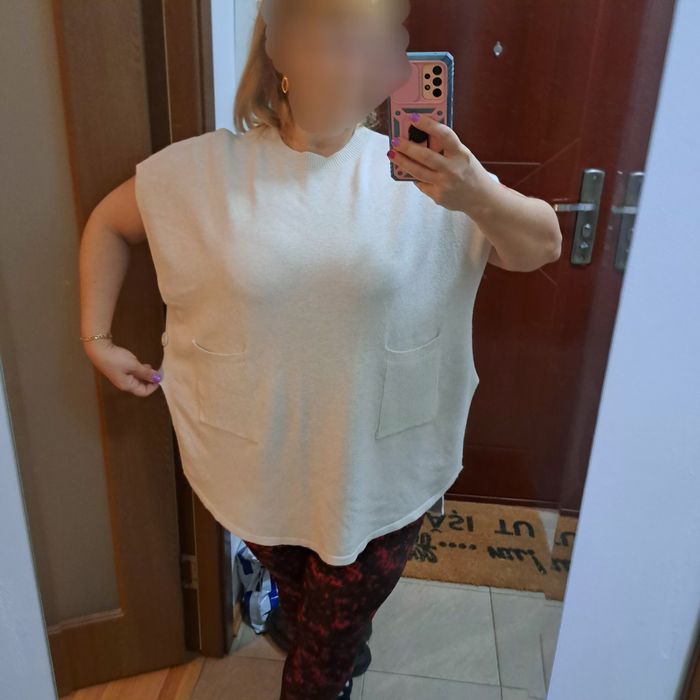 Vesta , poncho cashmere feeling