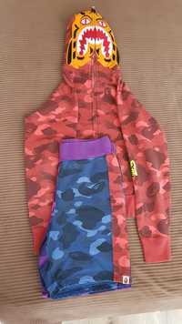 BAPE hoodie / суичър БАПЕ/ BAPE shorts/ къси панталони БАПЕ (комплект)