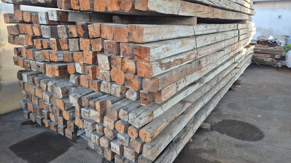 115 годишни греди от червен бор, 15х15см, 8м дължина