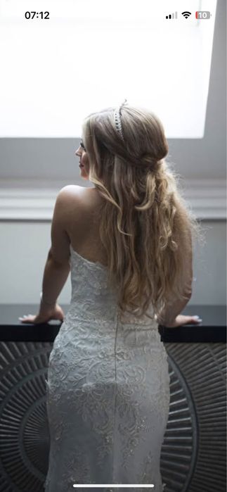 Rochie Mireasa Voal Manusi