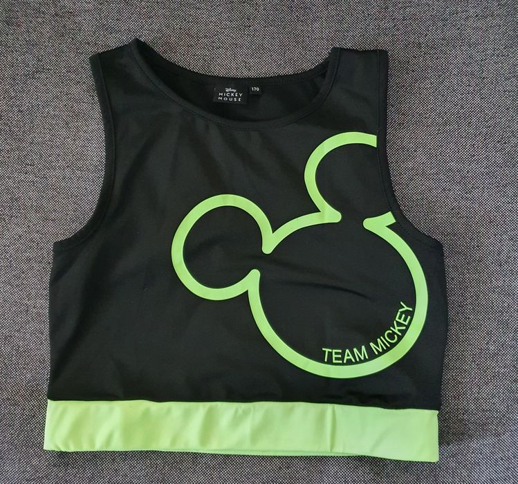 Costum sport gimnastica sala fete, 158-164, Mickey Mouse, top, colanti