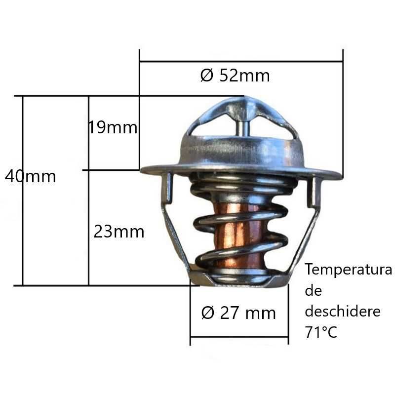 Termostat Tractor Japonez Yanmar kubota Iseki Mitsubishi