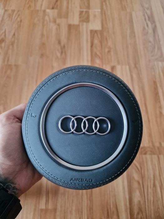 Capac airbag volan Audi A6/A7/A8 piele si alcantara