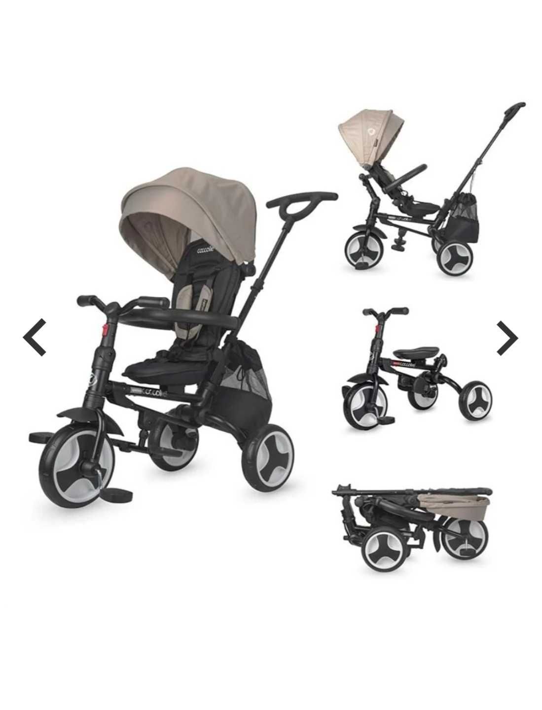 Tricicleta Coccole Spectra Plus, ultrapliabilă, gri