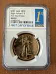 Moneda aur 1 OZ, 22k, certificata NGC, MS70
