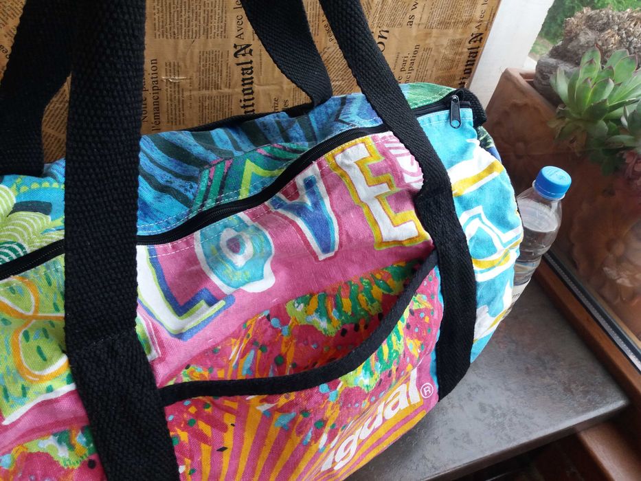 текстилна чанта,Desigual,голяма пътна торба,сак