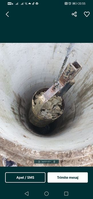Puturi apa piloni denisipări adanciri absorbante