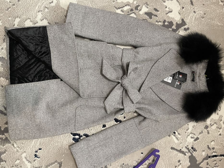 Пальто тренчкот зимний с утеплением с размер 40 М L Турция Issabella