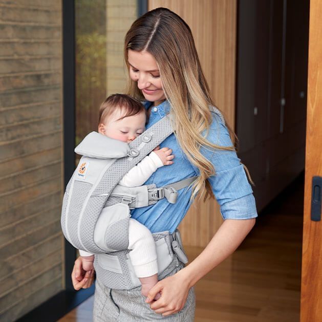 Ergobaby 360 Omni Breeze Pearl Grey с мрежест панел