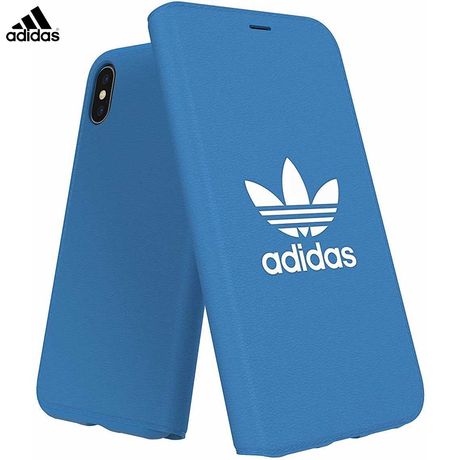 Husa iPhone XS / X - Adidas Originals Basics Premium Booklet Blue