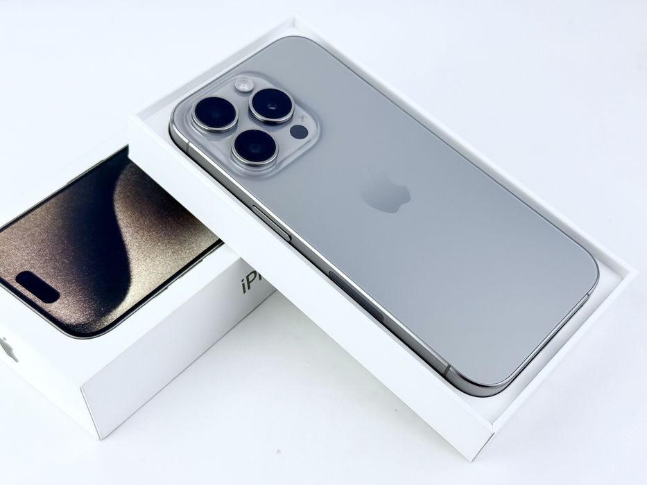 Apple iPhone 15 Pro 256GB Natural Titanium USA Перфектен! Гаранция!
