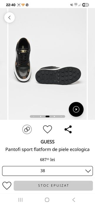 Adidasi guess! Ca noi!dovada factura !