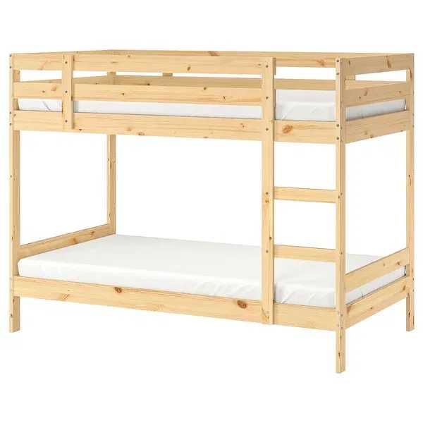 Vand pat etajat pentru copii din lemn masiv 175/70/164