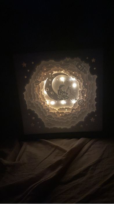 Tablouri 3d cu lumina (shadowbox)