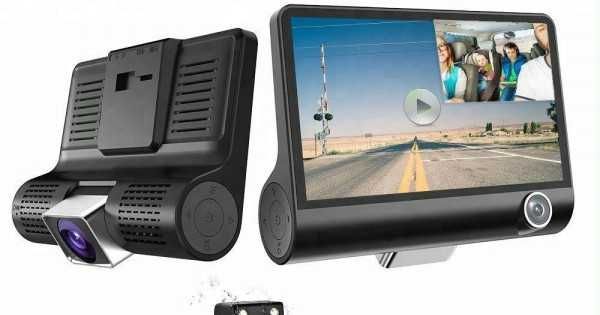 Camera video auto tripla dvr supraveghere luat vederi