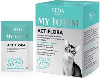 MY TOTEM ACTIFLORA синбиотический (пробиотики + пребиотик)  для кошек