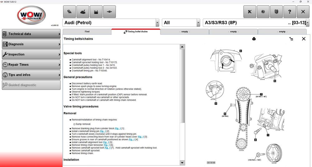 Haynes Pro 2018.1 / Autodata 3.45 / Petka 8.6 2025 / Wow! würth