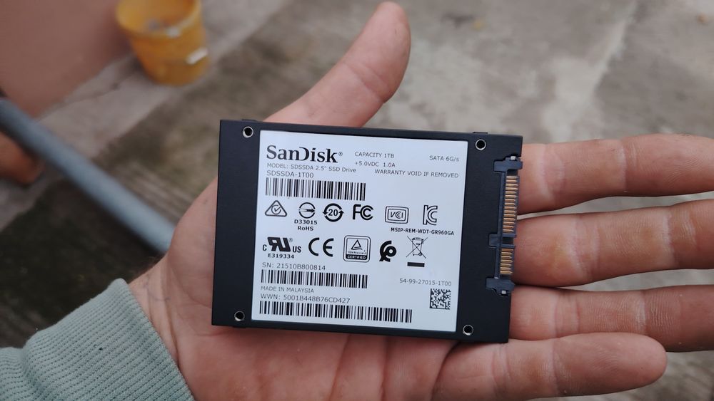 Ssd SanDisk 1tb perfect functional