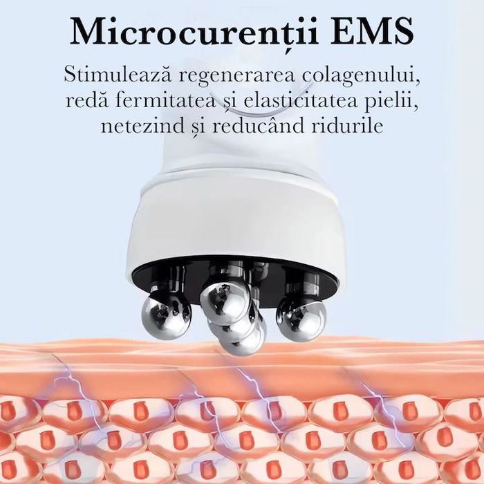 3 în 1 RF EMS Facial 360 Roller Masaj Lifting, Rejuvenation