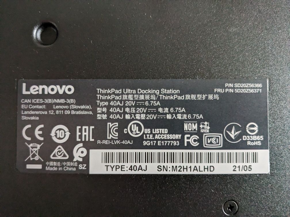 Lenovo ThinkPad T490 + Докинг станция 40AJ