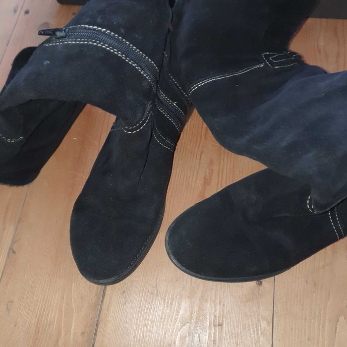 Cizme piele intoarsa Rizzoli