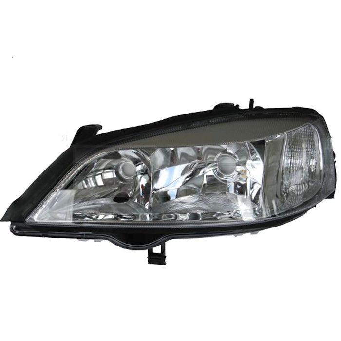 Far Opel Astra G (T98), 1998-08.2009, stanga/dreapta, electric, tip bec H7+HB3, silver, fara motoras, Depo