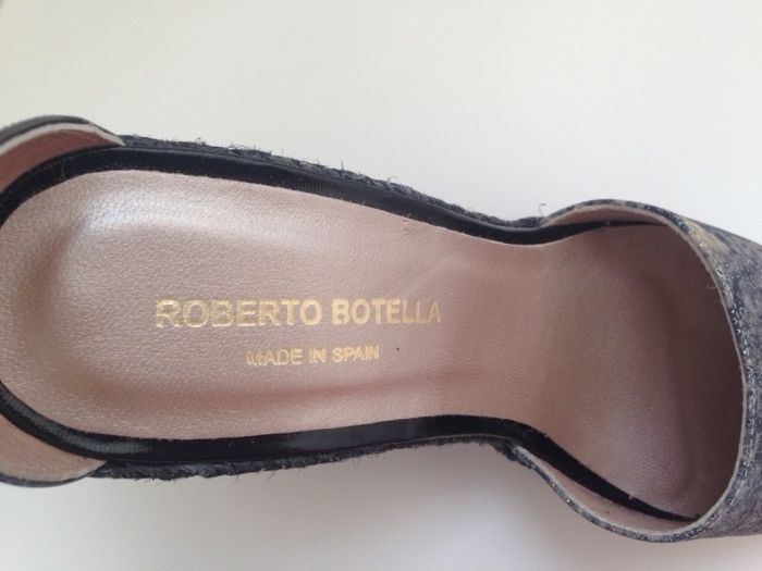 Espadrile din piele, 37. Roberto Botella. noi cu eticheta