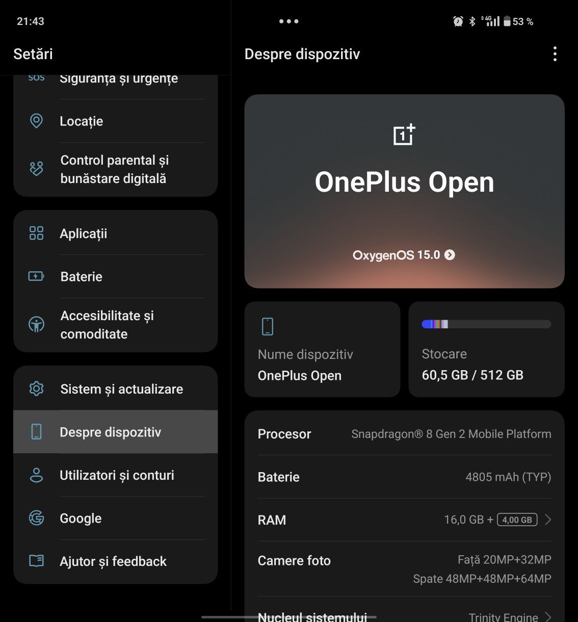 Oneplus open 512 GB