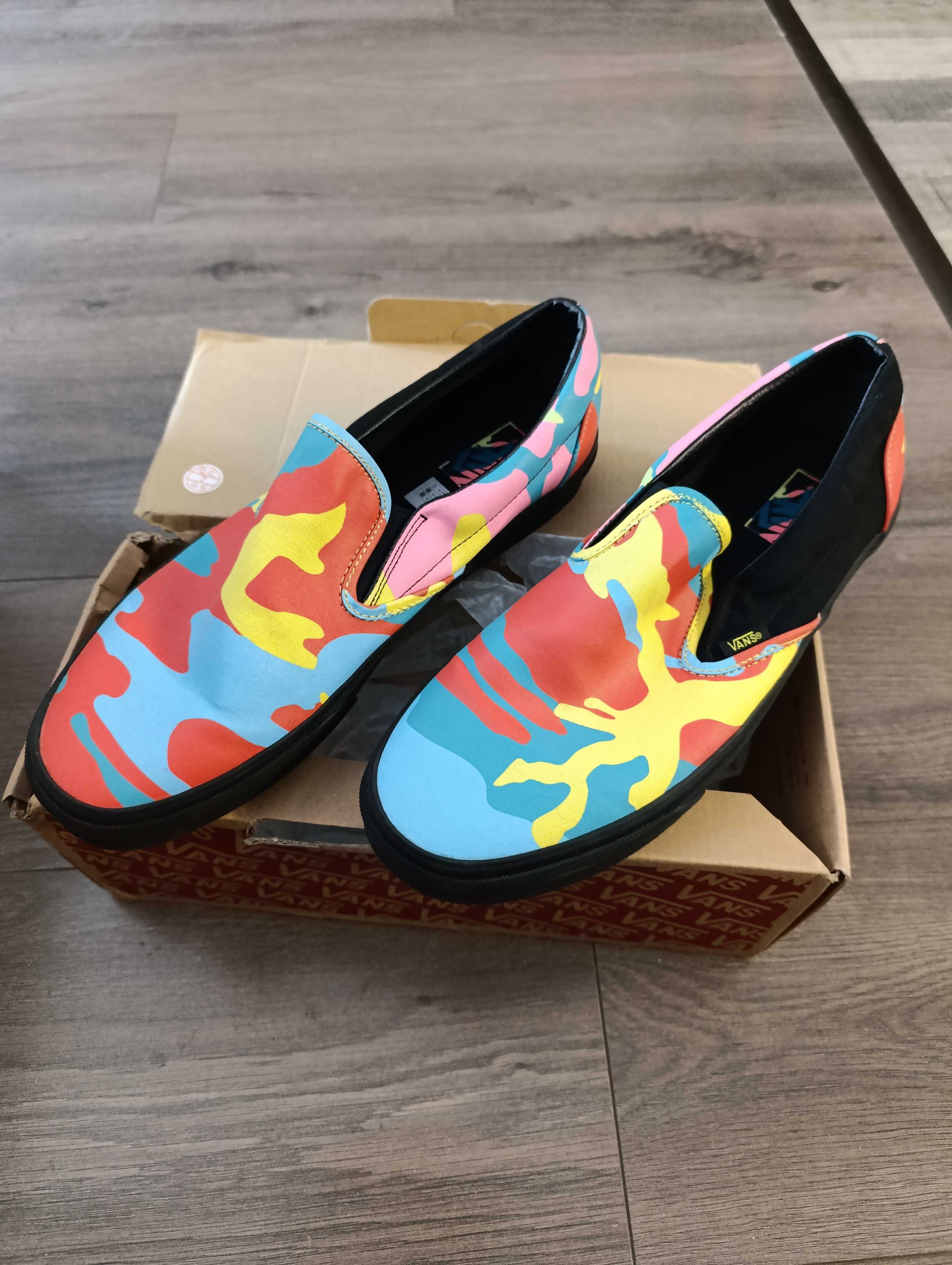 Кецове VANS SLIP-ON neon camo / ВАНС КЕЦОВЕ 46