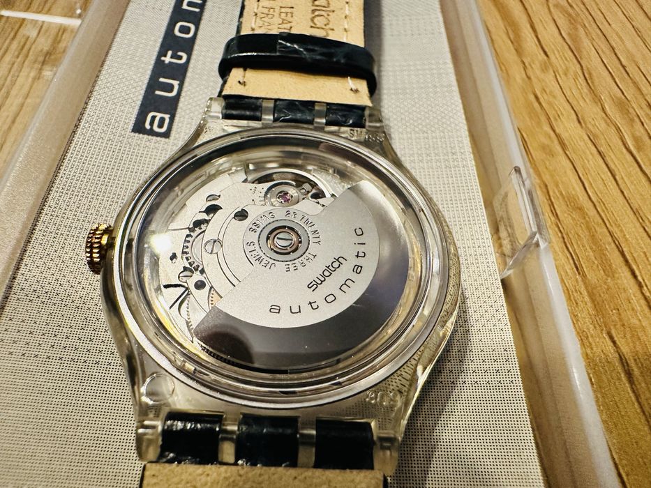 Swatch Watch Nachtigall sak104 37mm AG 1992 Automatic 23 Jewels