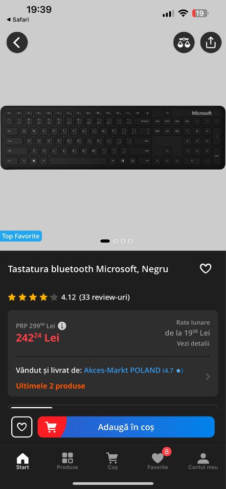 Tastatura Microsoft Bluetooth