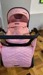 Carucior Chipolino Harmony 3 in 1 flamingo si leaganul babybmoov