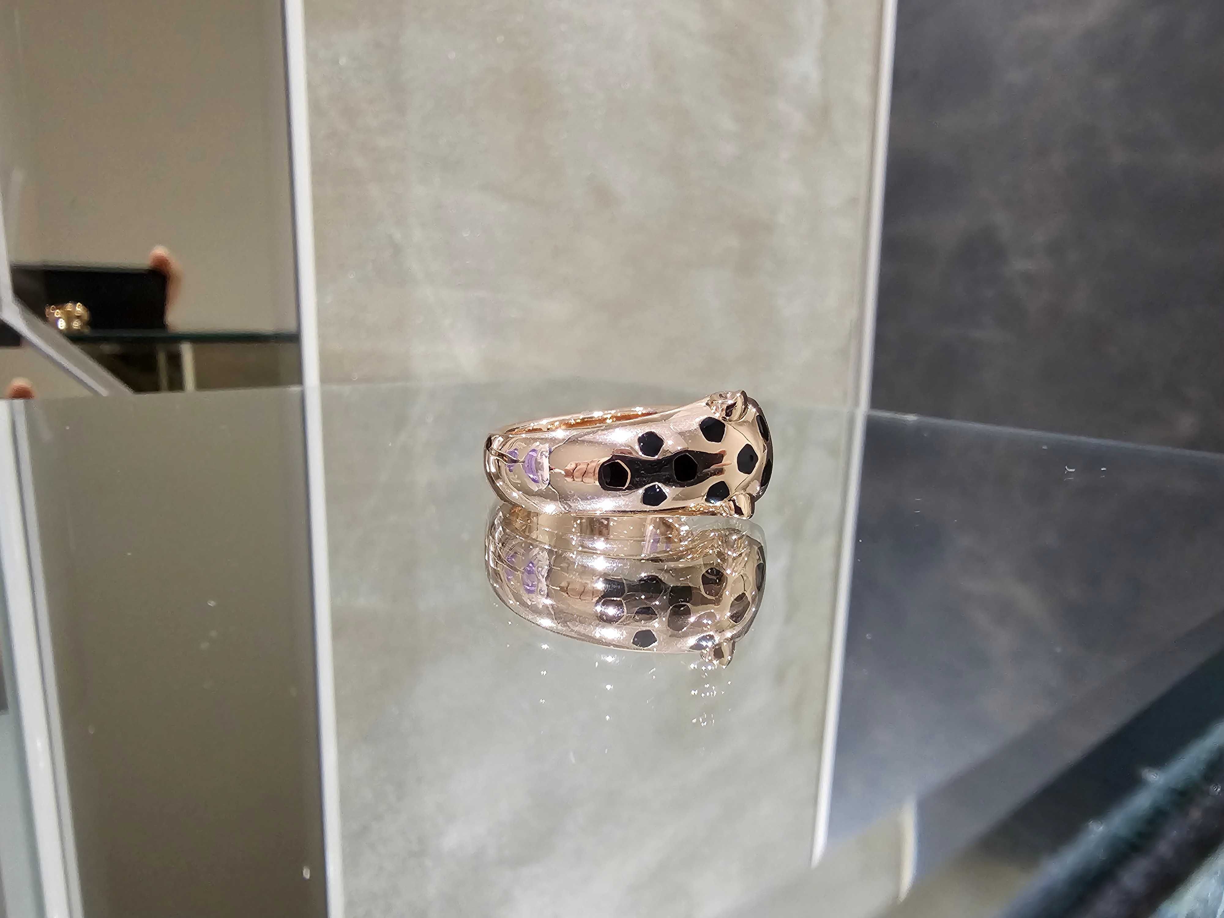 CARTIER Panthere de Cartier Rose Gold Black Дамски Пръстен