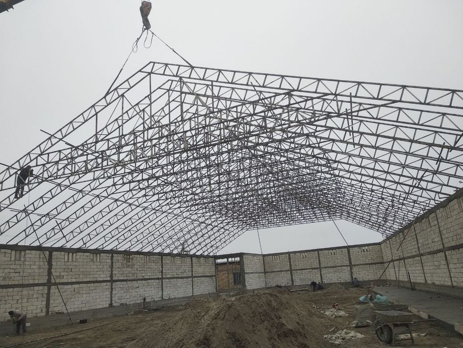 Контейнер профиллари ёки уголниклардан фермалар тайёрлаш ва урнатиш