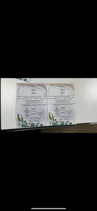 Invitatii nunta , botez , invitatie fizica si digitala