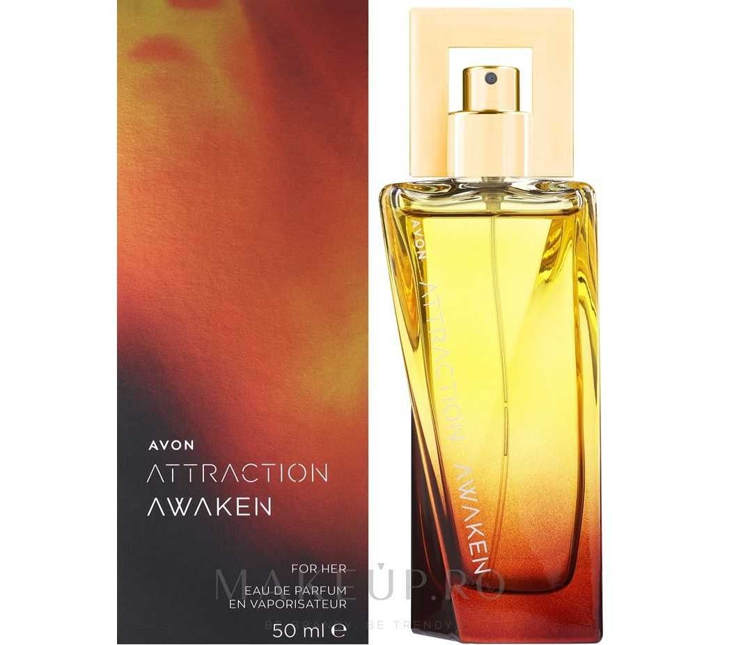 Set Attraction Awaken pt. Ea, Apa parfum, Lot. corp&Mini-parfum-Avon