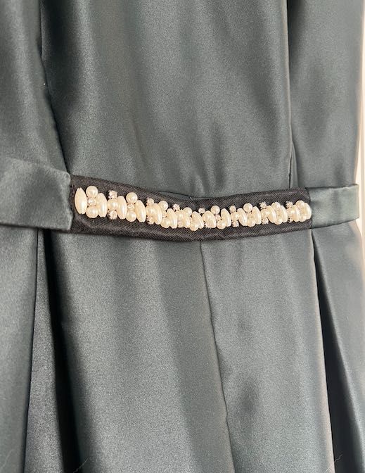 Rochie tafta verde petrol