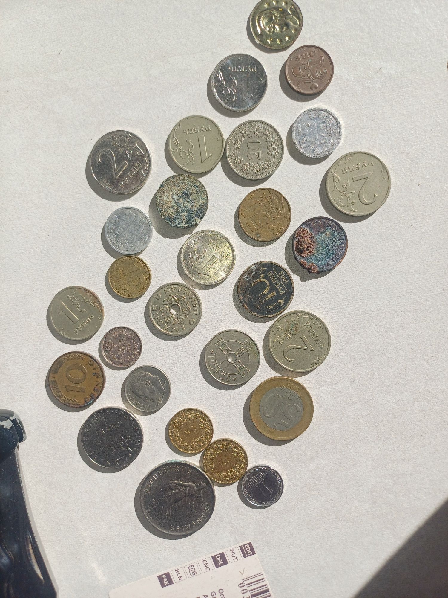 Mонети от Франция Федерална република Германия Швейцария Америка