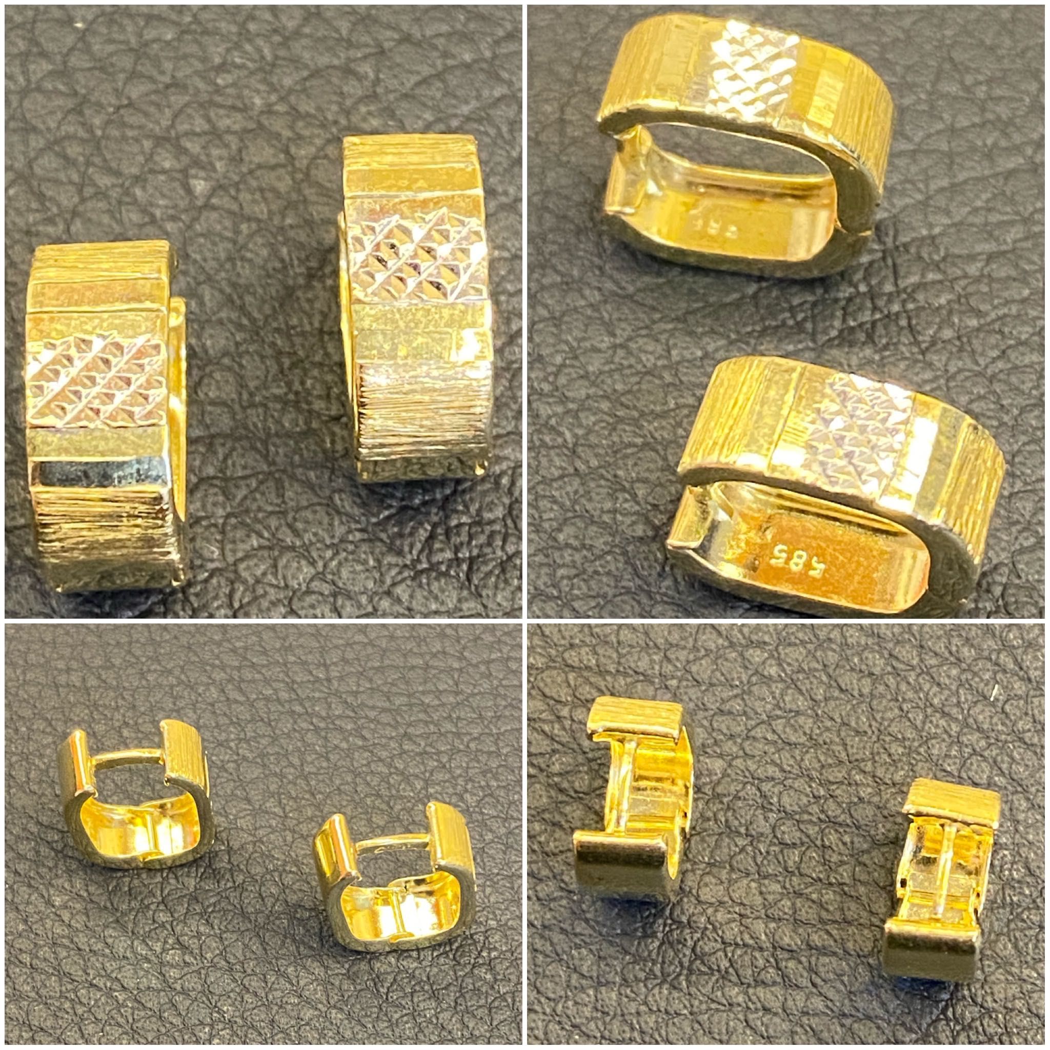Златни пръстени ланче обеци 14k 585 gold zlato zlatni zlatna obeci