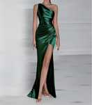 Rochie de seara inspiratie din lux, material lucios