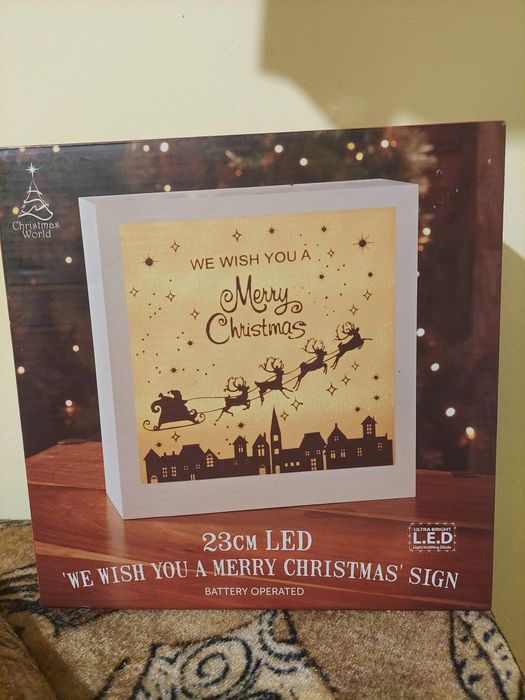 LED светеща Коледна кутия