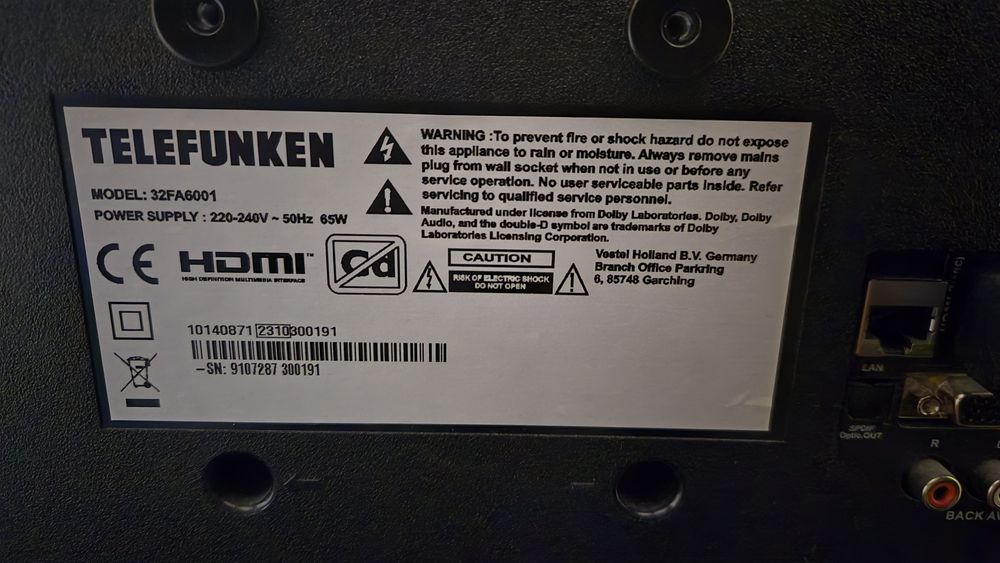 Телевизор Telefunken 32FA6001