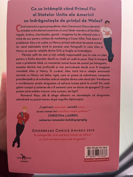 Carte Rosu, alb si sange albastru de Casey McQuiston
