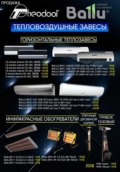 Тепловая завеса BALLU BHC-L06-S03 new 2025