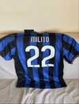 Tricou Milito Inter Milano, NOU,slim fit, XXL, potrivit pt XL, chiar L