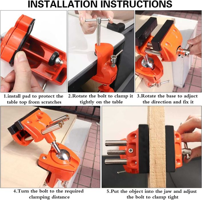 Menghină de banc cu clemă stâlp 360 - MAXMAN TOOLS