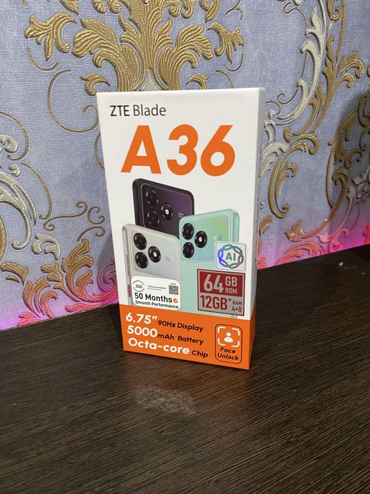 Продам новый телефон ZTE BLADE A36
