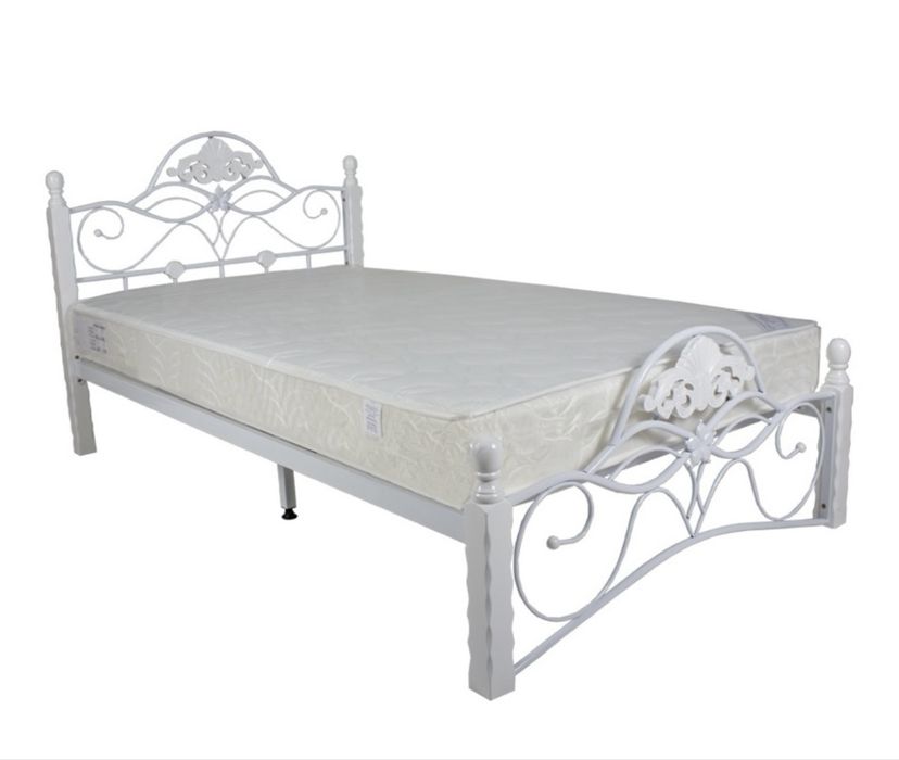 Кровать односпальная 90х200 черный и белый